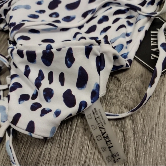 Zaful V-Wire Dalmatian Print Bikini Set - Picture 3 of 4